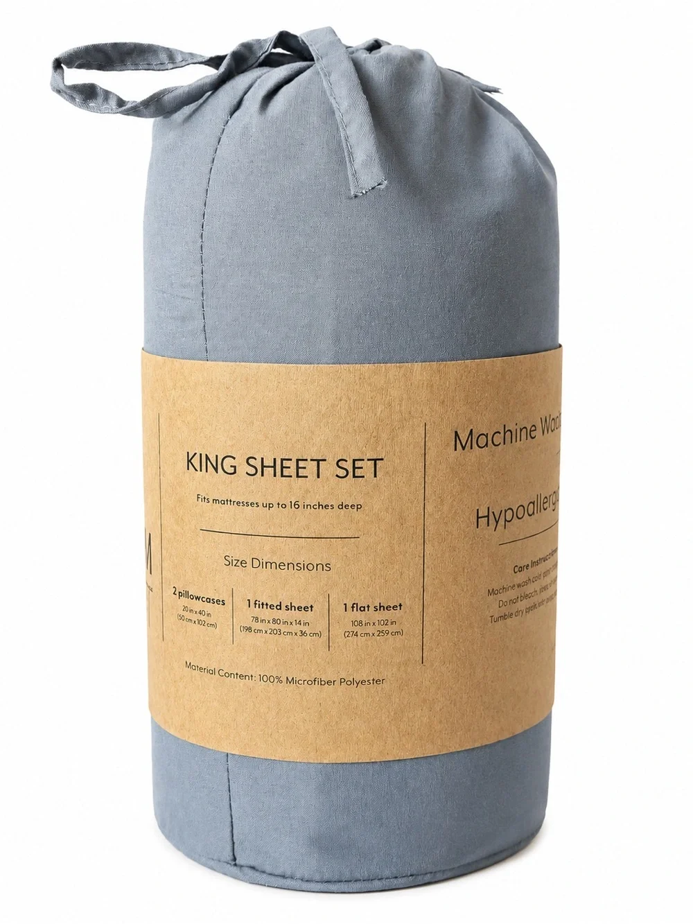 JC Penney Charcoal Sheet Set - Soft Microfiber Bed Sheets